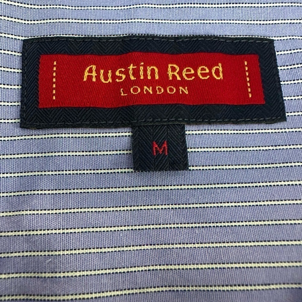 Austin Reed London Long Sleeve Button Down Shirt - Mens Size Medium- Purple - Picture 2 of 5